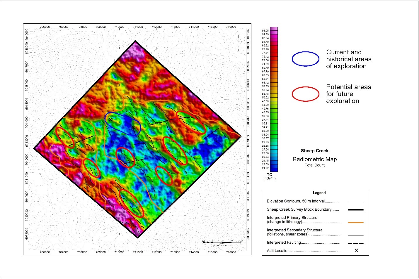 Sheep Creek Geophysics Demonstrates Seven New Zones for Further ...